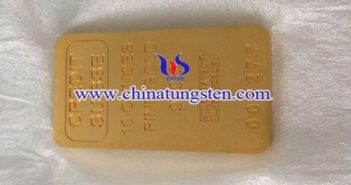 gold plated tungsten bar picture