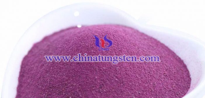 coarse violet tungsten oxide picture