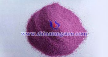 crystalline violet tungsten oxide picture