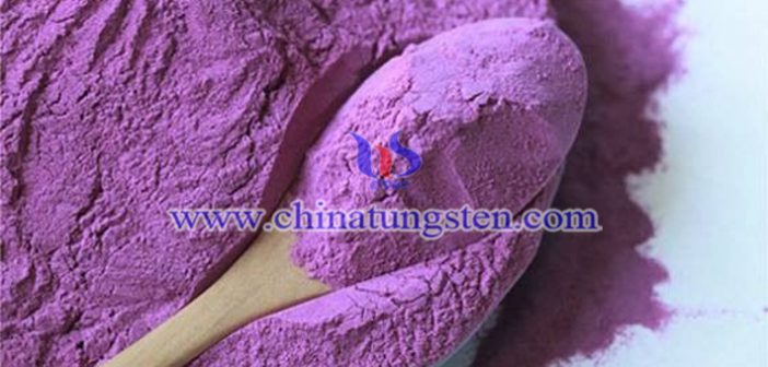 fine violet tungsten oxide picture