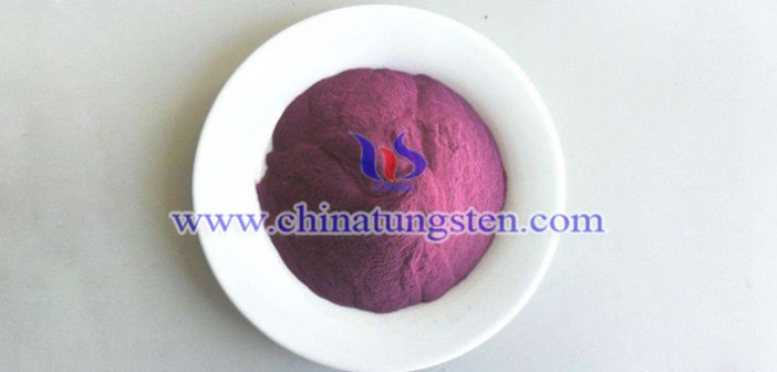 submicron violet tungsten oxide picture