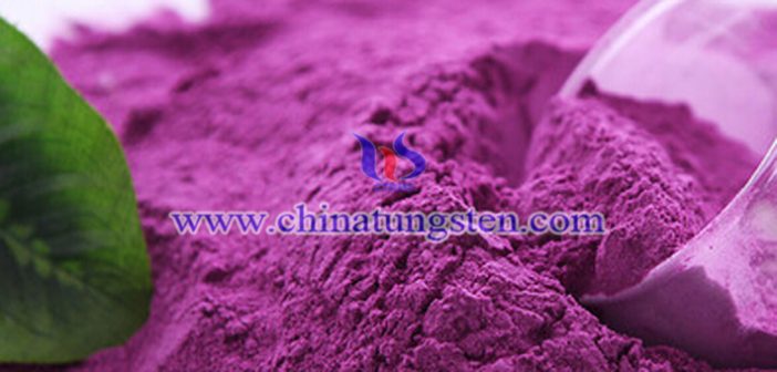 violet tungsten oxide nanopowder picture