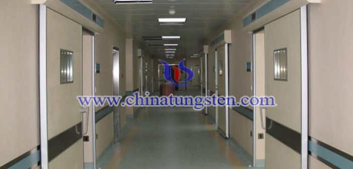 tungsten alloy radiation shielding door picture