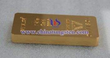 gold plated tungsten bar picture