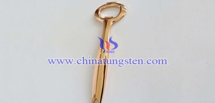 gold plated tungsten alloy corkscrew picture