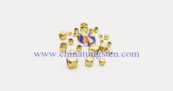 gold plated tungsten alloy cube picture