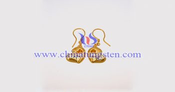 gold plated tungsten alloy earring picture