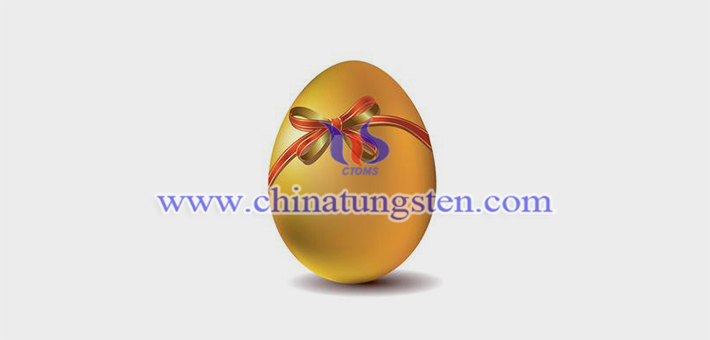 gold plated tungsten alloy egg picture