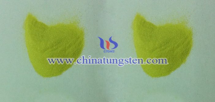 nano yellow tungsten oxide applied for thermal insulating glass image