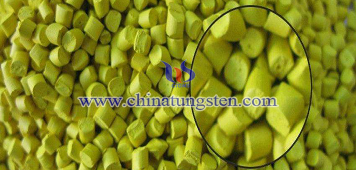 nano grain size tungsten trioxide applied for heat insulation masterbatch picture