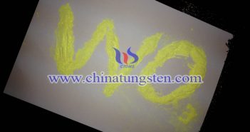 nano grain size yellow tungsten oxide applied for nano-ceramic color master image