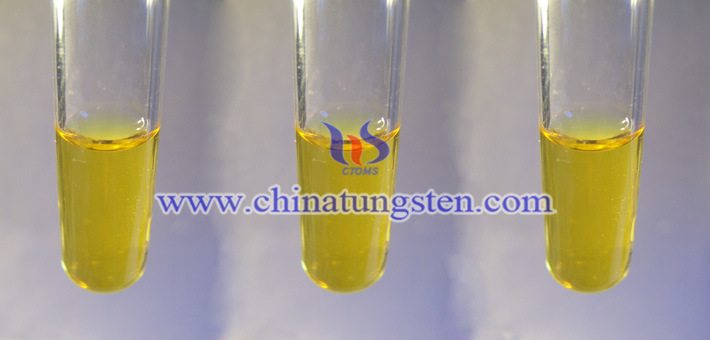 tungsten oxide powder applied for thermal insulation dispersion liquid picture