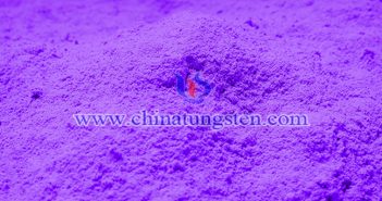 violet tungsten oxide applied for infrared thermal insulation nano material image