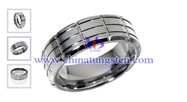 polished tungsten carbide ring picture