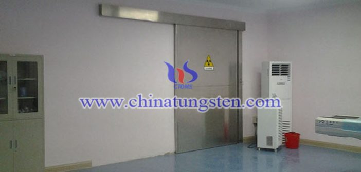 radiation resistant tungsten alloy door image