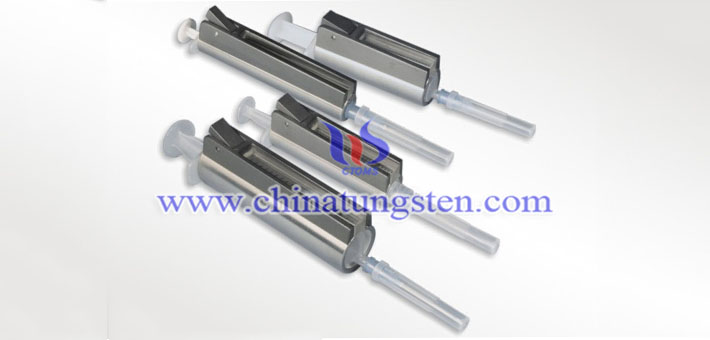 tungsten alloy syringe radiation shield picture