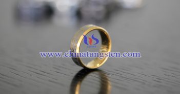 gold plated tungsten ring picture