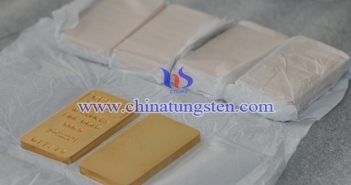 tungsten alloy gold plated bar picture