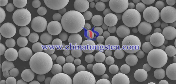 spherical tungsten powder SEM